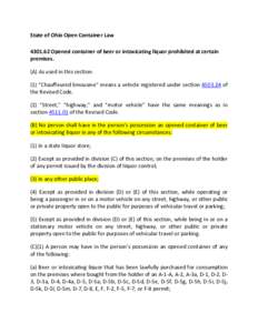 United States open container laws / Household chemicals / Gun laws in Wisconsin / Alcohol laws of Missouri / Alcohol / Alcohol law / Liquor store