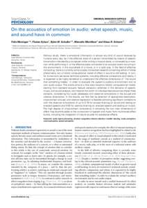 On the acoustics of emotion in audio: what speech, music, and sound have in common