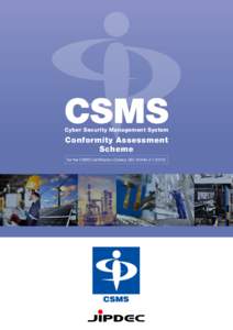 CSMS  Cyber Security Management System Conformity Assessment Scheme