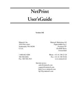 Computer printing / Computing / Proprietary software / Network protocols / Line Printer Daemon protocol / Unix / Novell / NetWare Loadable Module / Implied warranty / Novell NetWare / Software / System software