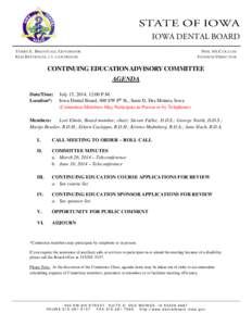 Microsoft Word - CEAC Agenda - July 15, [removed]Updated 71114