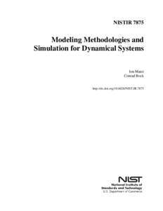 Modeling Methodologies and Simulation for Dynamical Systems