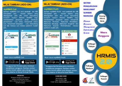 NILAI TAMBAH (ADD-ON)  NILAI TAMBAH (ADD-ON) myHRMIS Cuti