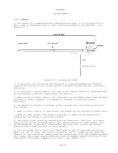 CHAPTER 5 GUIDON MANUAL[removed]GENERAL 1. The guidon is a company/platoon identification flag. It is carried on an 8foot staff at ceremonies and at other times prescribed by the SNSI/NSI. (See figure 5-1.)