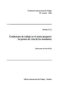 Lista de abreviaturas de uso frecuente  Conferencia Internacional del Trabajo 92.ª reuniónInforme V (2 )