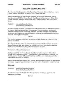 Microsoft Word - REGULAR COUNCIL MEETING 04 April 14, 2014