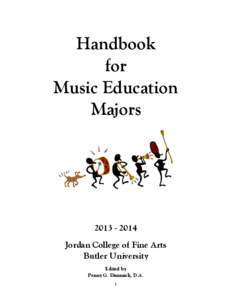 Handbook for Music Education Majors[removed]