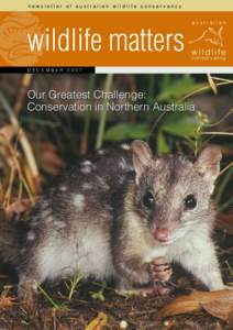 newsletter of australian wildlife conservancy  wildlife matters australian