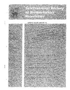 2  This newsletter is the abstract booklet of the symposium on Biolocomotion (Formia, April 15-17 , 1989) and is therefore a special issue! At the same time it is a first trial to find out if this initiative can obtain