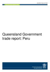 Queensland Government Trade Report - Peru, 2013–14