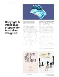 Copyright and Intellectual Property for Australian Designers  Copyright & intellectual property for Australian