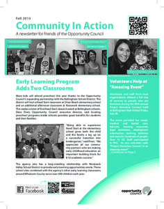 Fal l[removed]Community In Action A newsletter for friends of the Opportunity Council “School Supply Drive”