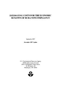 DISCLAIMER  The policies and procedures established in this do cument are intended solely for the use of employees of the U.S. Environmental Protection Agency. They are not intended and cannot be relied upon to create a