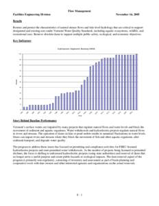 Water Quality Division, May 28, 2003, Flow Management Program