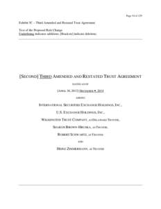 Page 54 of 129  Exhibit 5C – Third Amended and Restated Trust Agreement Text of the Proposed Rule Change Underlining indicates additions; [Brackets] indicate deletions.