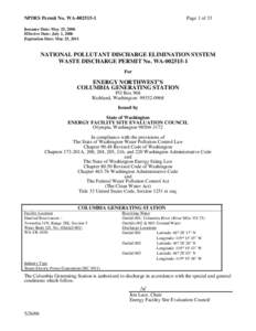 NPDES Industrial Permit Shell - March 2001