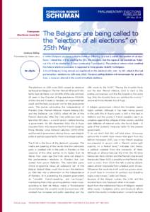 Right-wing populism / MEPs for Belgium 2009–2014 / Political parties in Belgium / Political parties in Flanders / Open Vlaamse Liberalen en Democraten / New Flemish Alliance / Flemish Government / Elio Di Rupo / Flemish Brabant / Politics of Belgium / Flanders / Flemish Movement