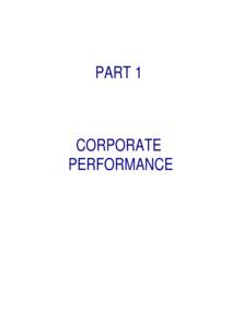 PART 1  CORPORATE PERFORMANCE  DEFENCE MISSION