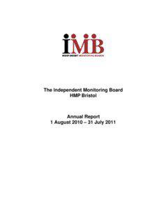Independent Monitoring Board Annual Report HMP Bristol