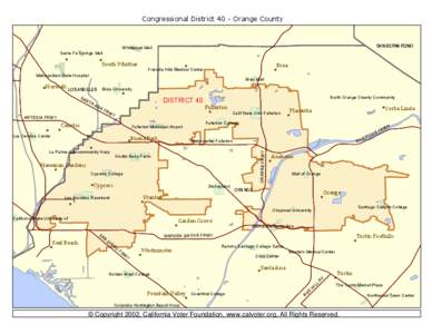 Congressional District 40 - Orange County  SAN BERNARDINO