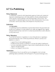 Chapter 6: Communications 6.7 Co-Publishing