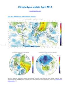 Climate4you update April 2012 www.climate4you.com April 2012 global surface air temperature overview  1