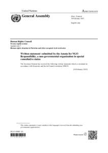 Western Asia / Political science / Oxfam / Palestinian National Authority / Non-governmental organization / European Union / West Bank / NGO Monitor / Gerald M. Steinberg / United Nations / Israel–European Union relations / Asia