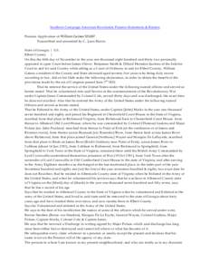 Southern Campaign American Revolution Pension Statements & Rosters Pension Application of William Gaines S31687 Transcribed and annotated by C. Leon Harris State of Georgia } S.S. Elbert County }