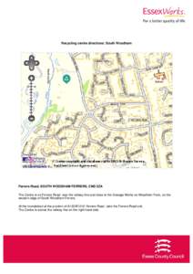 Recycling centre directions: South Woodham Ferrers