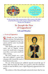 St. Joseph the New of Cappadocia