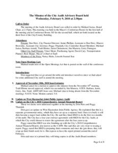Microsoft Word - Audit Advisory Board Meeting Minutes[removed]doc