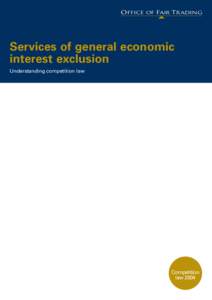 Competition law - Services of general economic interest exclusion