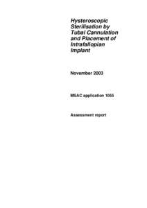 MSAC Assessment Report Template