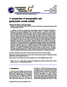 Geochemistry Geophysics Geosystems 3