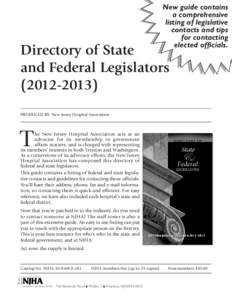 New guide contains a comprehensive listing of legislative contacts and tips for contacting elected officials.