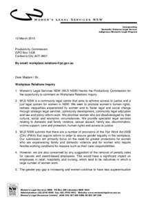 WLSNSW to PC workplace-relations-issues paper[removed]