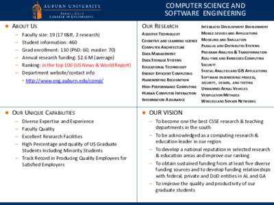 Comenius University in Bratislava / Department of Computer Science /  FMPI /  Comenius University / Virginia Bioinformatics Institute