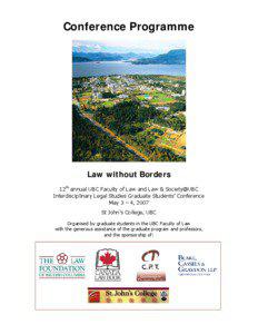 Conference Programme  Law without Borders