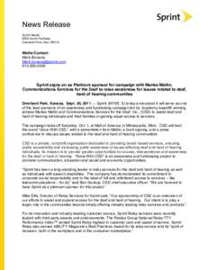 News Release Sprint Nextel 6200 Sprint Parkway Overland Park, Kan[removed]Media Contact: