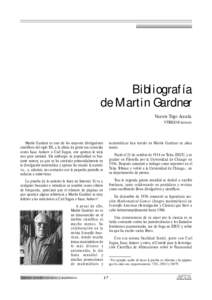 Bibliografía de Martin Gardner Vicente Trigo Aranda