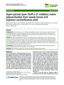 Biswal et al. Biotechnology for Biofuels 2014, 7:11 http://www.biotechnologyforbiofuels.com/content[removed]