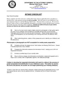 Microsoft Word - Non Family Abduction Intake Forms.doc