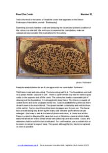 Zoology / Brood / Frame / Beekeeper / Pollinator / Diseases of the honey bee / Brood comb / Beekeeping / Agriculture / Biology