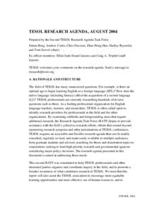 Language education / Applied linguistics / English as a second or foreign language / English language / Linguistics / English-language education / TESOL Quarterly / Second language / Language assessment / Bonny Norton / Draft:Cook School of Intercultural Studies