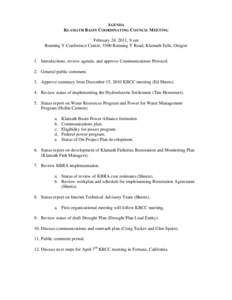 Microsoft Word - Agenda for February 24, 2011 KBCC meeting Draft[removed]docx