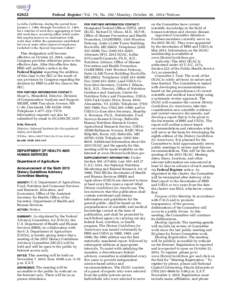 [removed]Federal Register / Vol. 79, No[removed]Monday, October 20, [removed]Notices La Jolla, California, during the period from January 1, 1960, through December 31, 1969,