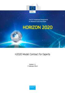 EU Grants Model Contract for Experts (EU Experts Contract) VersionApril 2017