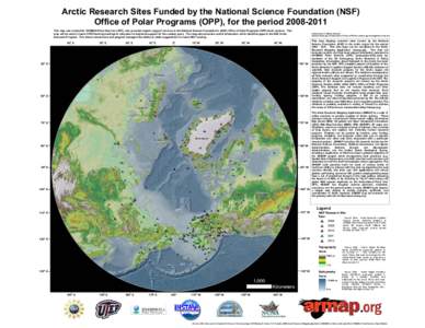 Arctic Research Sites Funded by the National Science Foundation (NSF) Office of Polar Programs (OPP), for the period[removed]