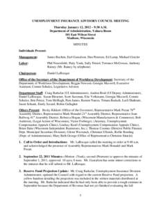 Microsoft Word - UI Advisory Council meeting minutes Jan[removed]draft[removed]docx