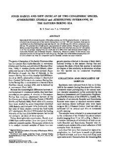 FISHERY BULLETIN/U S DEPT OF COMMERCE NATIONAL OCEANIC AND ATMOSPHERIC ADMINISTRATION NATIONAL MARINE FISHERIES SERVICE V.84